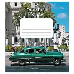 Зошит учнівський "Ретро авто" Leader 024-550139K-1 в клітинку, 24 аркуші