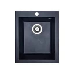 Кухонна мийка Adamant BOARD чорна 410x495x190 мм, без крила 41 см