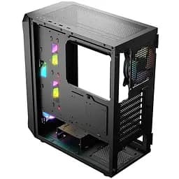 Корпус LogicConcept PORTOS MESH+GLASS ARGB fans 4x120mm BLACK без БЖ ATX - мініатюра 7