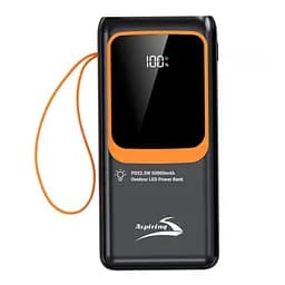 Павербанк Aspiring Black-orange 50 000 mAh / 22.5 Вт (PB-L50) - мініатюра 4