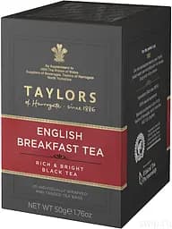 Чай черный Taylors of Harrogate English Breakfast, 20 пакетиков (802591)