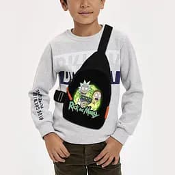 Сумка через плечо детская Рик и Морти 29х17 см сумка слинг для мальчика (02157)