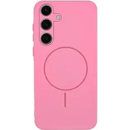 Чохол Lakshmi Silicone Cover Full Camera (AA) with MagFit для Samsung Galaxy S24 FE Рожевий/Light pink