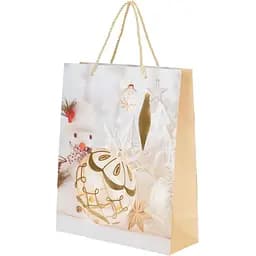 Пакет подарунковий новорічний Сніговик YY050923 Різнокольоровий (NY)