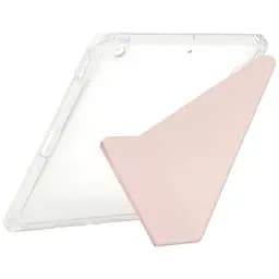 Обкладинка BeCover Ultra Slim Origami Transparent з кріпленням Apple Pencil для Apple iPad 10.2 2019/2020/2021 Pink (711100)
