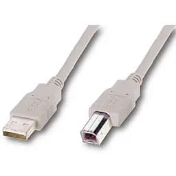Кабель Atcom USB - USB Type-B V 2.0 (M/M), 3 м, феррит, белый пакет (8099)