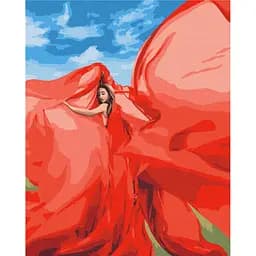 Картина за номерами "Жінка в червоному" © Lana Musienko Brushme BS37565 40x50 см