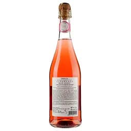 Вино ігристе Terre Cevico Cerbio Lambrusco Emilia IGT Rose Sweet, 8%, 0,75 л - мініатюра 2