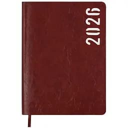 Ежедневник датированный Buromax Mind 2026 A5 искусственная кожа коричневый (BM.21152-25)