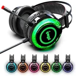 Ігрові навушники iPega PG-R015 Gaming headset with RGB 3.5 mm з шумозаглушенням - мініатюра 5