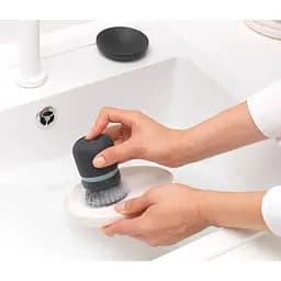 Щітка Brabantia для миття посуду з дозатором миючого засобу темно-сіра (302626) - мініатюра 6