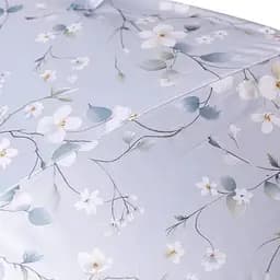 Парасоля-тростина Yiwu HP-23-7BL напівавтомат складна 99 см з квітковим принтом блакитна - мініатюра 9