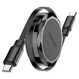 Кабель ACEFAST C13-03 USB-C to USB-C dual retraction charging data cable Black