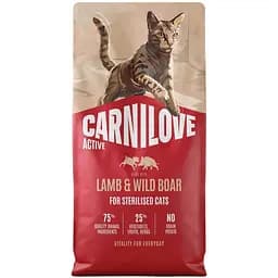 Сухий корм для стерилізованих котів Carnilove Active Lamb & Wild Boar Sterilised ягня і дикий кабан 6 кг