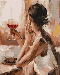 Картина за номерами "Загадкова незнайомка" Ideyka KHO4843 40х50 см