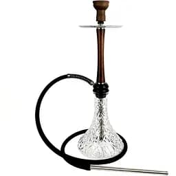 Кальян Aroma Hookah X-Ray Wood Brown Craft Crystal Clear
