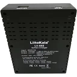 Зарядний пристрій LiitoKala Lii-402 для акумуляторів 18650 на 4 канали з функцією PowerBank 1000 mAh - мініатюра 4