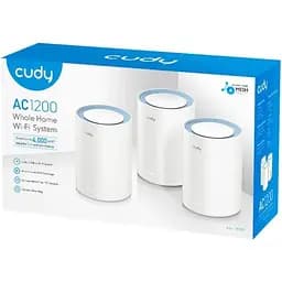 Система WiFi Cudy M1200(3-pack), AC1200 Wi-Fi Mesh Solution (M1200(3-Pack))