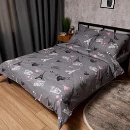 Комплект постільної білизни Moon&Star Бязь Gold Люкс Paris Moments King Size 220x240 наволочки 4х70х70