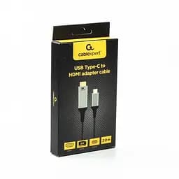 Кабель Cablexpert USB Type-C - HDMI (M/М), 2 м, чорний (A-CM-HDMIM8K-2M) - мініатюра 2