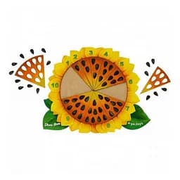 Дерев'яний пазл-вкладиш Соняшник Ubumblebees 3х27х27 см det0012692 - мініатюра 2