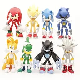 Набір іграшок фігурки Супер Сонік Super Sonic і його друзі 8 шт