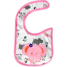 Слюнявчик тканевый Mega Zayka Elephant на липучке MGZ-0614-2