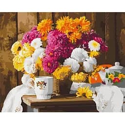 Картина за номерами Brushme Осіннє чаювання 40x50 см (BS52749)