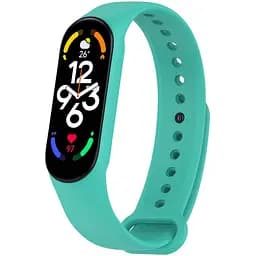 Силиконовый ремешок для Xiaomi Mi Band 7/6/5 Бирюзовый / Turquoise