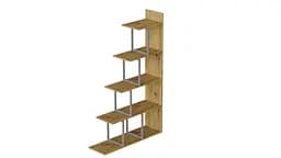 Етажерка Ferrum-decor Стелла 1600x1020x300 Сірий метал ДСП Дуб Артізан (FRD-105490)