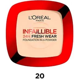 Стійка компактна крем-пудра для обличчя L`Oréal Paris Infaillible відтінок 20 9 г (AA186600)
