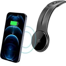 Автомобільне кріплення Acefast для смартфона D21 Magnetic wireless (на панель) Velcro - мініатюра 6