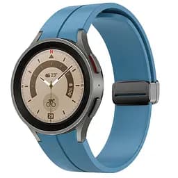 Браслет Cls-black для Samsung Galaxy Watch 5 - світло-синій ширина кріплення 20мм силікон Watchbands (W34-1WB12227561) - мініатюра 2