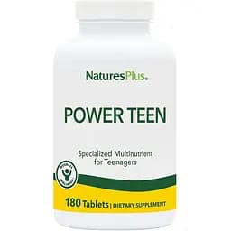 Вітаміни та мінерали Natures Plus Power Teen, 180 вегатаблеток