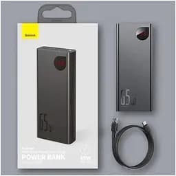 Зовнішній акумулятор Baseus Adaman Metal Digital Display 20000mAh 65W PPIMDA-D01 - мініатюра 5