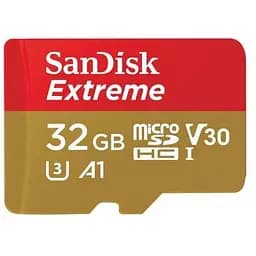 Карта пам'яті SanDisk 32GB microSDHC V30 A1 UHS-I U3 4K Extreme (SDSQXAF-032G-GN6MA) - мініатюра 2