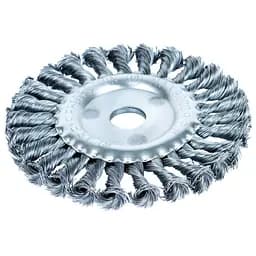 Щітка дротяна дископодібна Sigma Ø125мм Ø22.2мм (сталева кручена) (9022121)