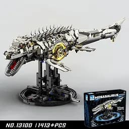Конструктор динозавр MJI механічний МОЗАЗАВР  Mosasaurus Sea Dragon Technical Model  1413 деталей - мініатюра 2