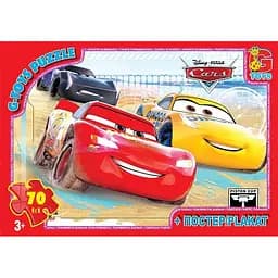 Пазлы детские Тачки Z10190, 70 элементов