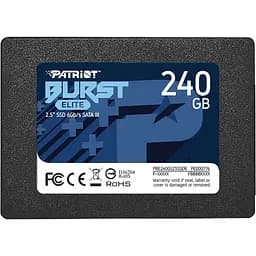 Накопичувач SSD Patriot Burst Elite 2.5" SATAIII 3D TLC 240GB (PBE240GS25SSDR)