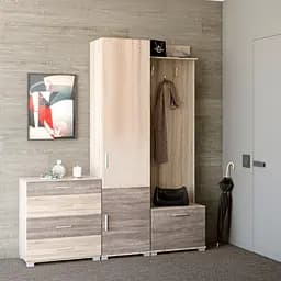 Передпокій Еверест Бриз-2 (3 елементи) сонома/трюфель (EVR-2655)