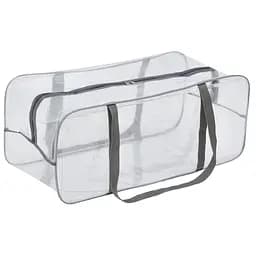 Прозора сумка в пологовий будинок розмір XL 60 х 25 х 30 см (сіра)