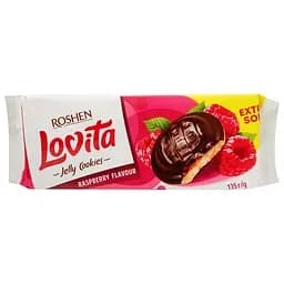 Печиво Roshen Lovita Jelly Cookies зі смаком малини 135 г (881138)