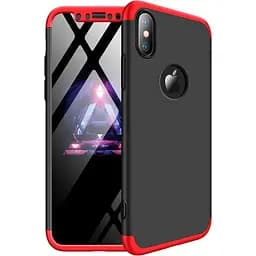 Чохол-накладка GKK 3 in 1 Hard PC Case Apple iPhone X Red/Black