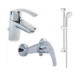 Набір змішувачів для душу Grohe Eurosmart New хром 123576 Хром