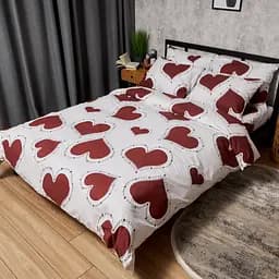 Комплект постельного белья Moon&Star семейный 160х220х2 наволочки 2х40х60 Romantic Mood Бязь Gold Люкс