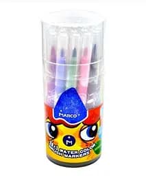 Фломастери-пензлики Super Washable 21 колір,1633-21PD Marco, в пластиковій банці (6951572910515)