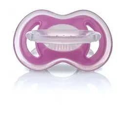 Силіконовий прорізувач Nuby Natural Touch Gum-eez із захисним ковпачком, малиновий (618pnk)