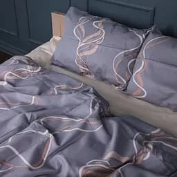 Комплект постільної білизни MirSon Сатин Wavy Lines 2x143x210 см (2200011121604) - мініатюра 2