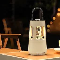 Кемпінговий ліхтар акумуляторний QD08 2in1 + Bluetooth колонка Biege - мініатюра 2